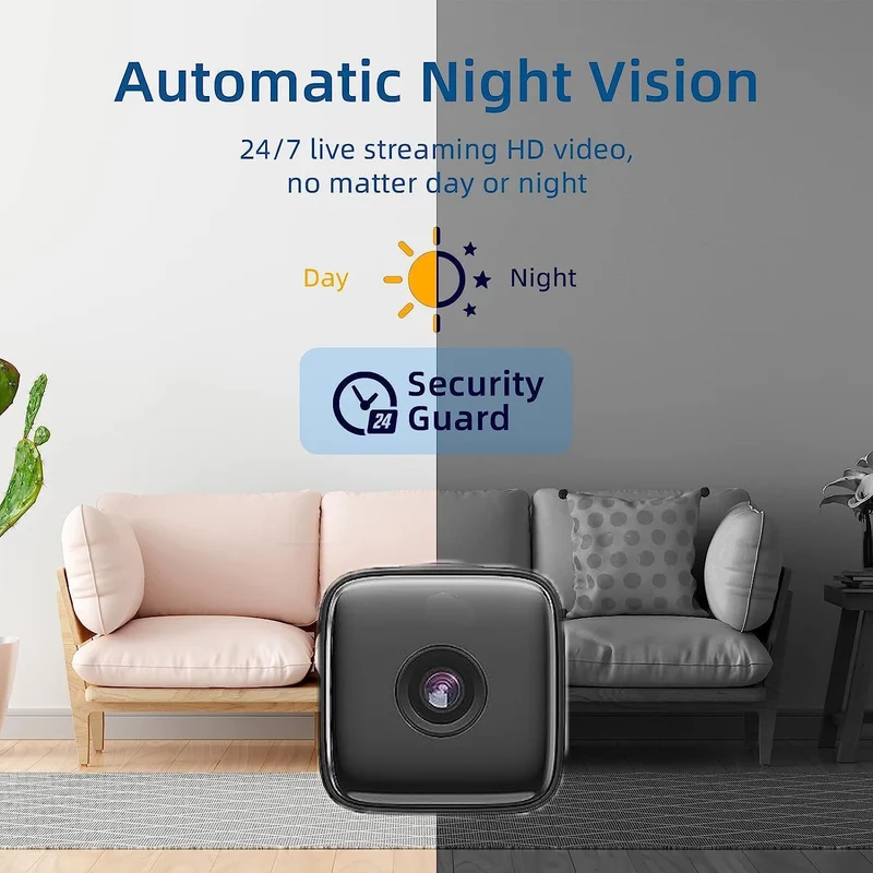 Telecamera interna | Visione notturna e rilevamento del movimento | Accesso WLAN | SecureView
