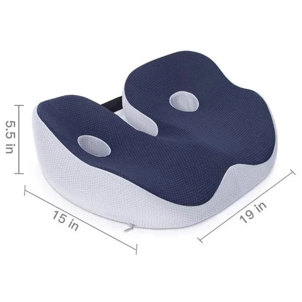 Cuscino in Schiuma Memory con Comfort per le Ossa Ischiatiche per Supporto Lombare
