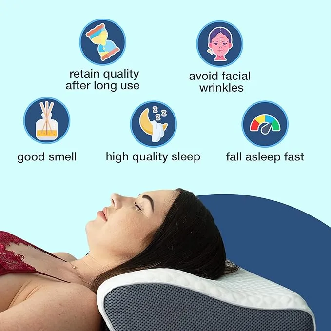 Cuscino Ergonomico SomnoNova per Sonno Profondo e Riduzione del Russare