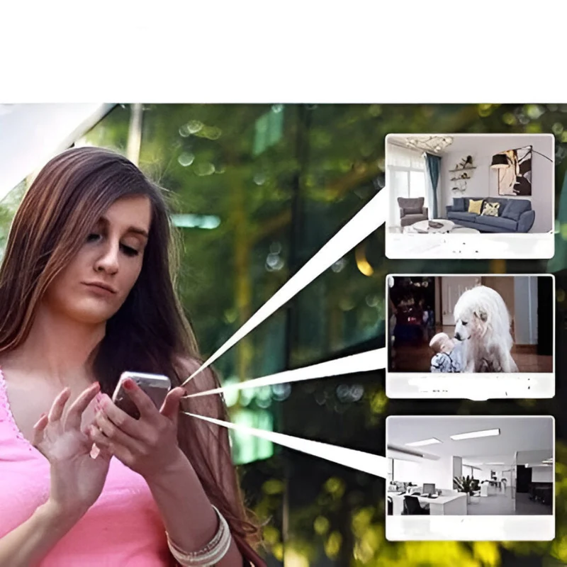 Lyrana - Telecamera di Sicurezza Mini Wifi Senza Fili con Visione Live e Notturna