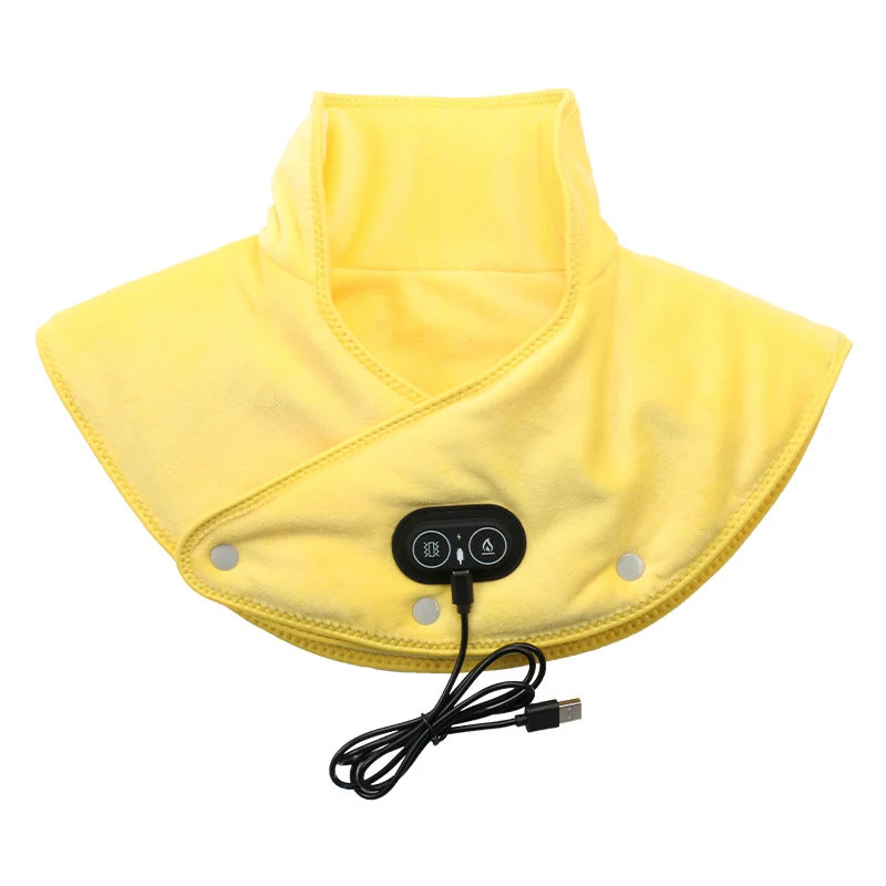 Massaggiatore Elettrico Riscaldato Ergonomico per Collo e Spalle con Massaggio Vibrante Regolabile
