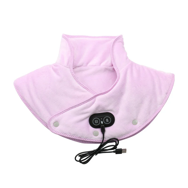 Massaggiatore Elettrico Riscaldato Ergonomico per Collo e Spalle con Massaggio Vibrante Regolabile