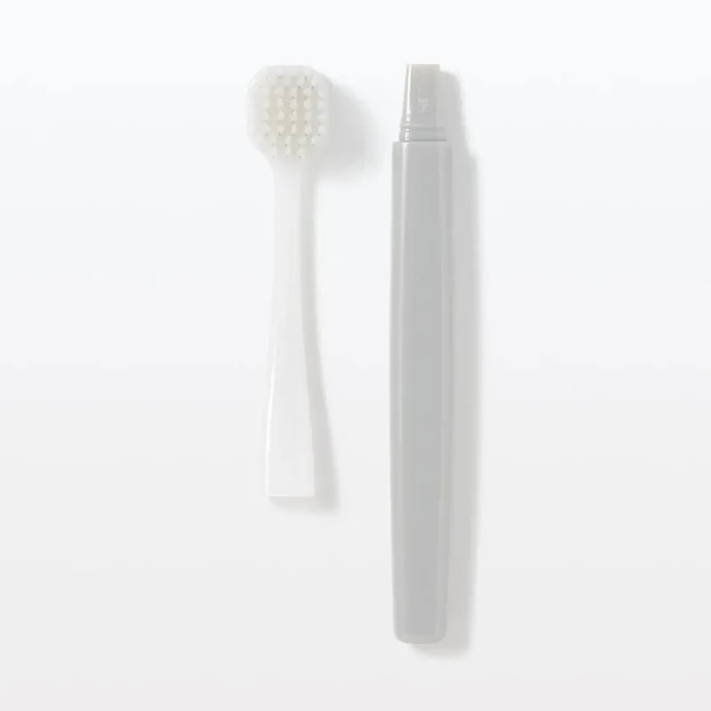 Muji Wide Head Soft Gray Replacement Toothbrush 184mm