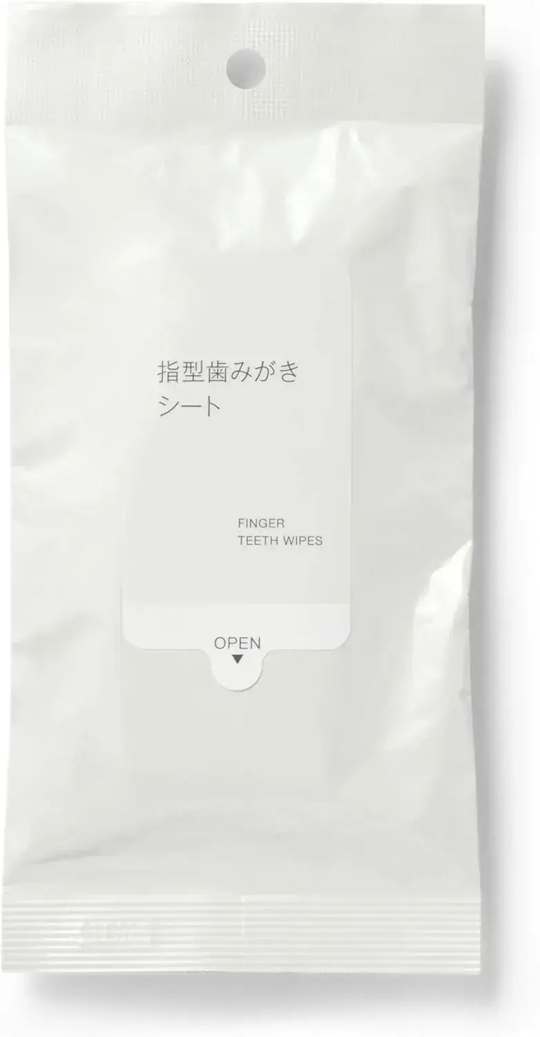 Muji Finger Toothbrushing Sheets Oral Care Wipes 12-Pack