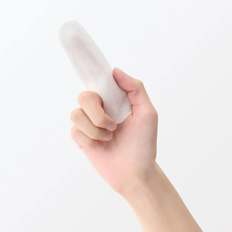 Muji Finger Toothbrushing Sheets Oral Care Wipes 12-Pack