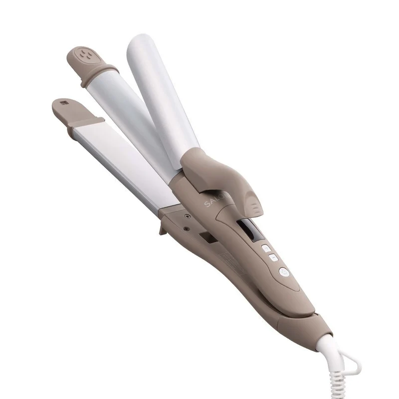SALONIA 2-Way Straight and Curling Iron 32 mm AC100-240V