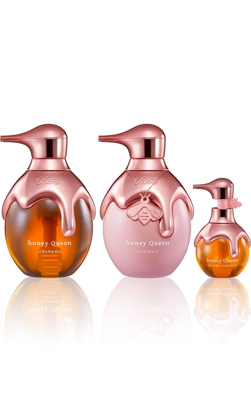 ReFa Honey Queen Rose Shampoo, Treatment & Leave-In Treatment 3-Piece Set
