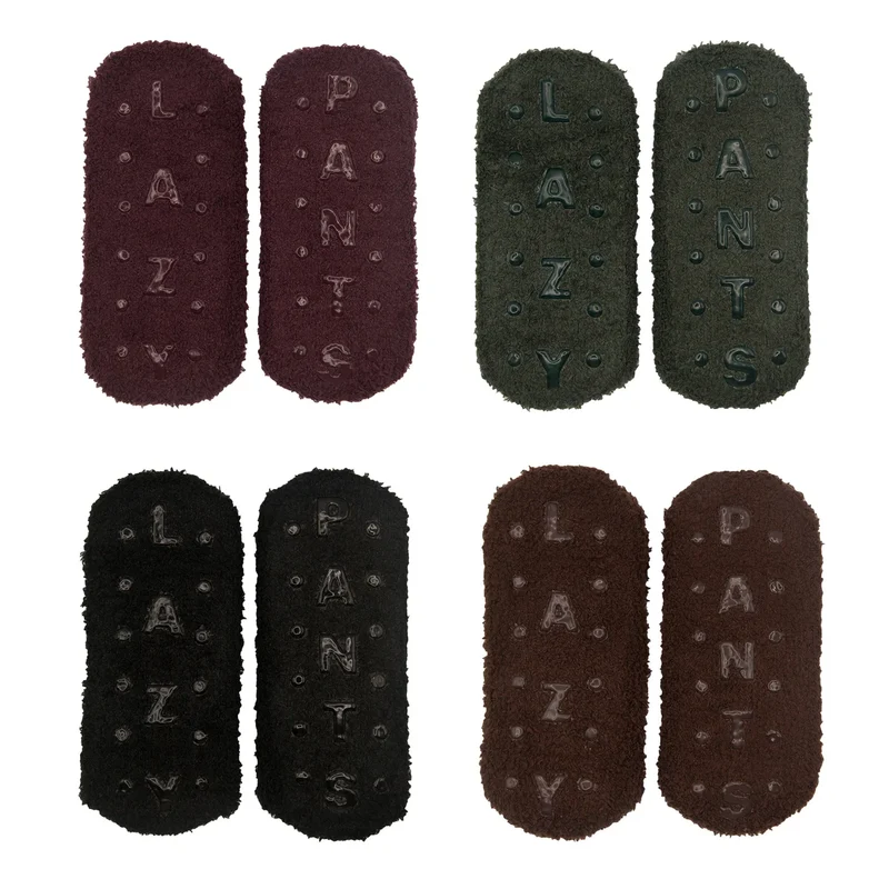 LAZYPANTS - 4 Paires de Chaussettes Antidérapantes Pour Femme