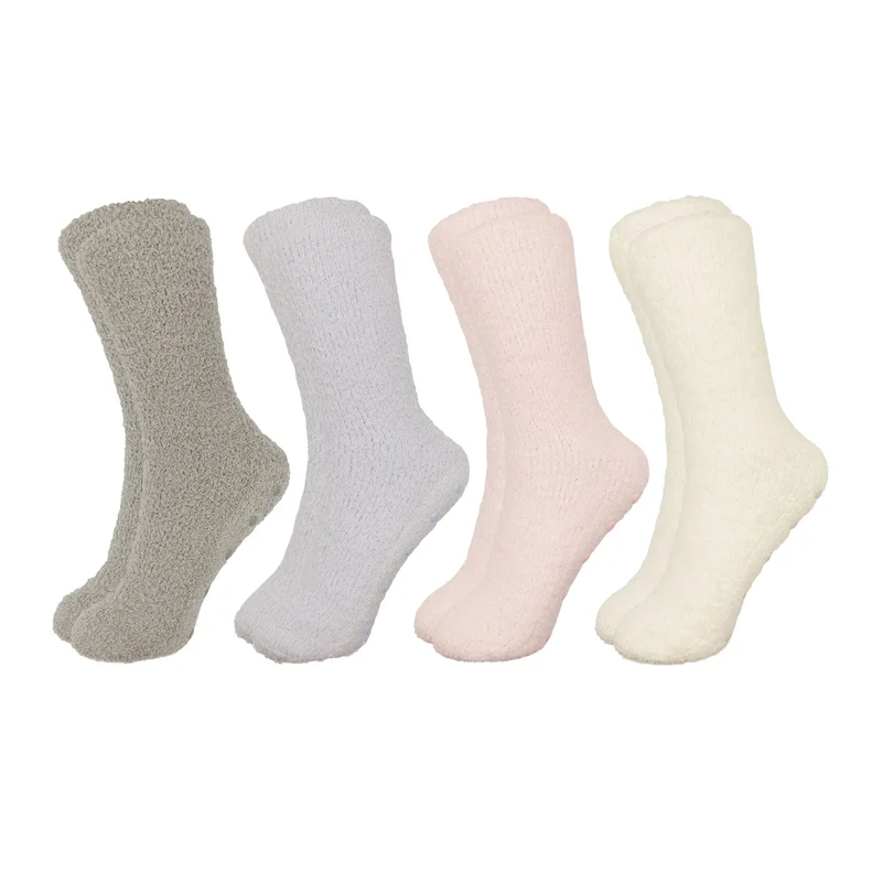 LAZYPANTS - 4 Paires de Chaussettes Antidérapantes Pour Femme