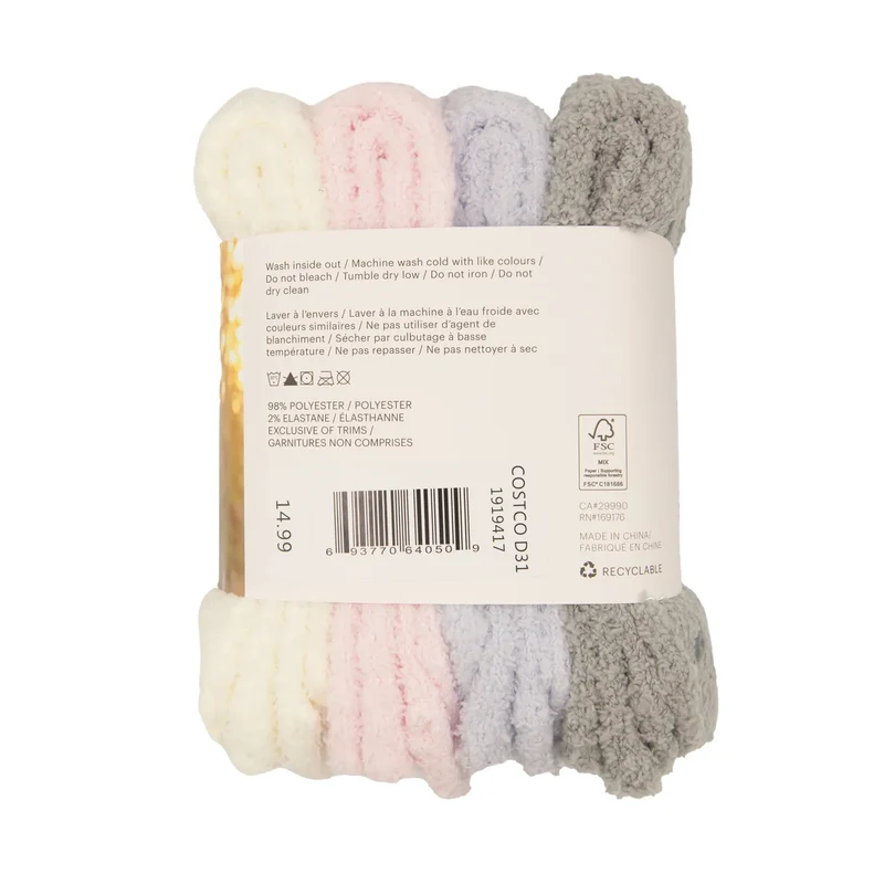 LAZYPANTS - 4 Paires de Chaussettes Antidérapantes Pour Femme