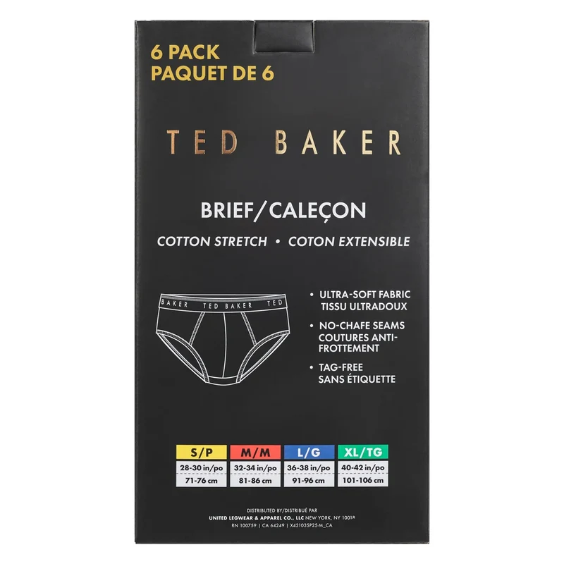 TED BAKER - Paquet de 6 Caleçons Pour Homme