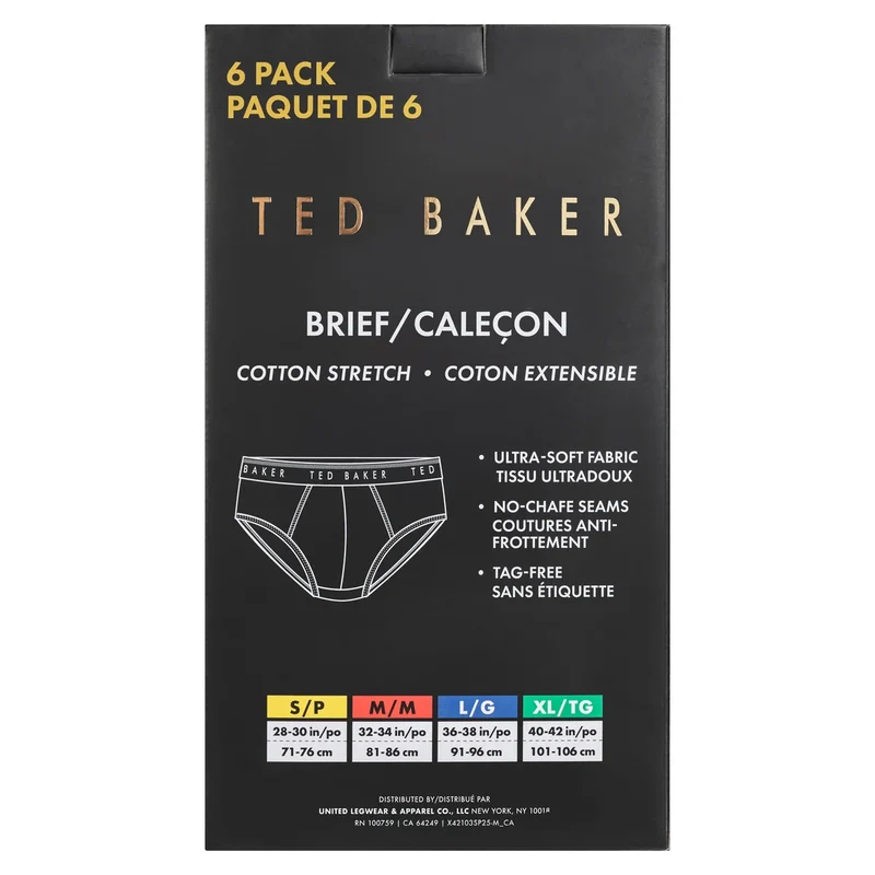 TED BAKER - Paquet de 6 Caleçons Pour Homme