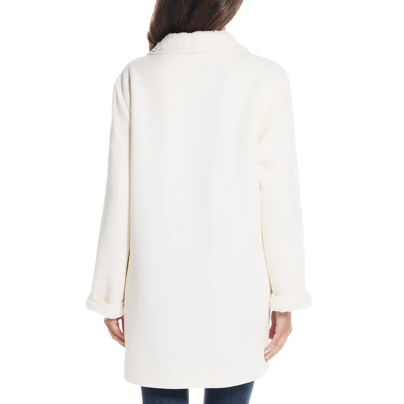 WEATHERPROOF - Cardigan Réversible en Sherpa pour Femme