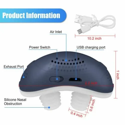 Mikroatmung – Dispositivo CPAP contro il russare senza maschera per un sonno tranquillo e una respirazione libera