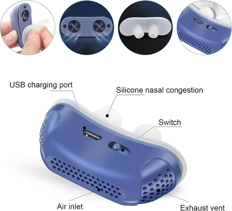 Mikroatmung – Dispositivo CPAP contro il russare senza maschera per un sonno tranquillo e una respirazione libera