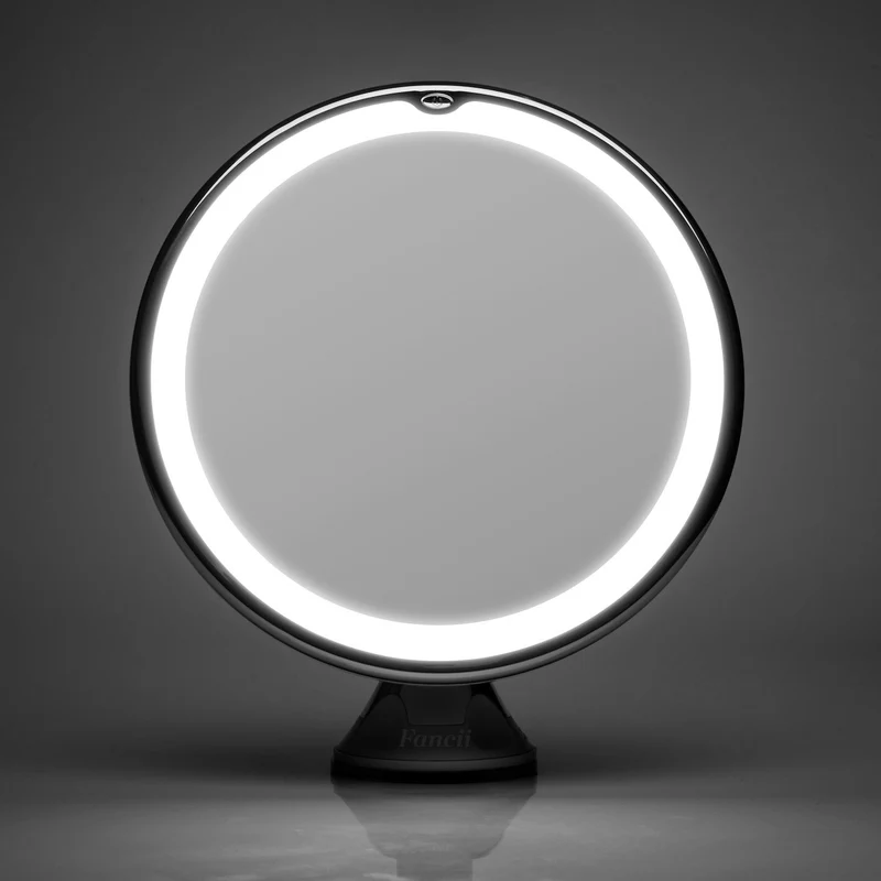 Specchio da trucco con luce e ingrandimento 10x | Specchio LED rotondo illuminato | Kosmetix