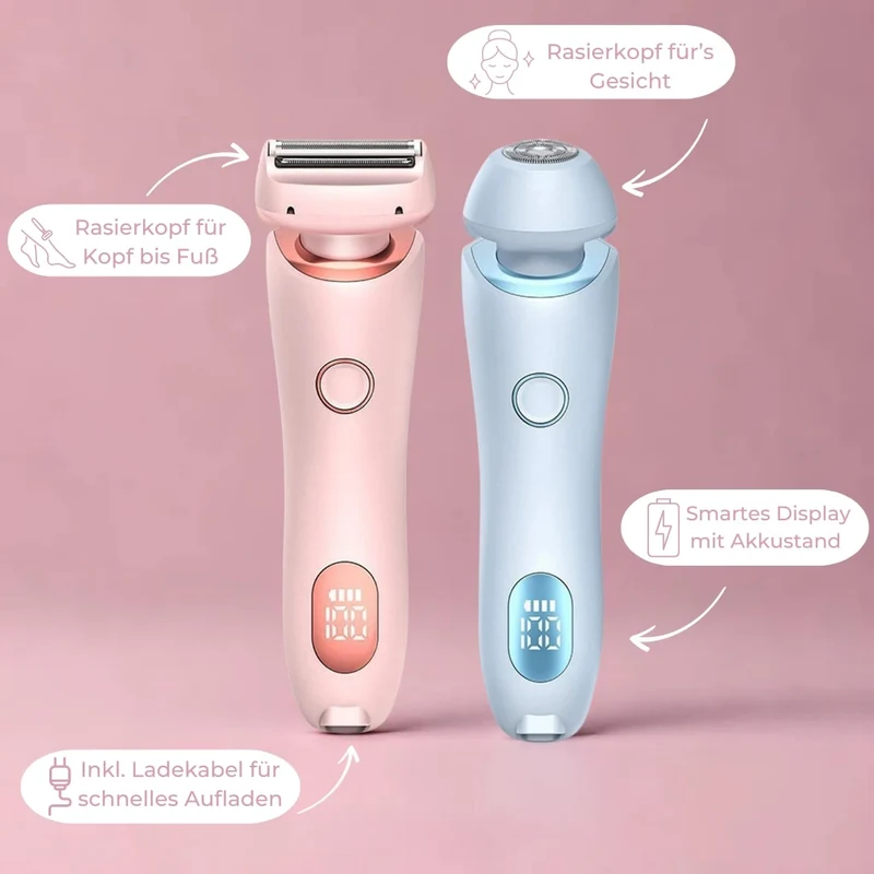 Rasoi per la zona intima per donne | Rasoio elettrico per donne per la zona intima | Trimmer per bikini | Femora
