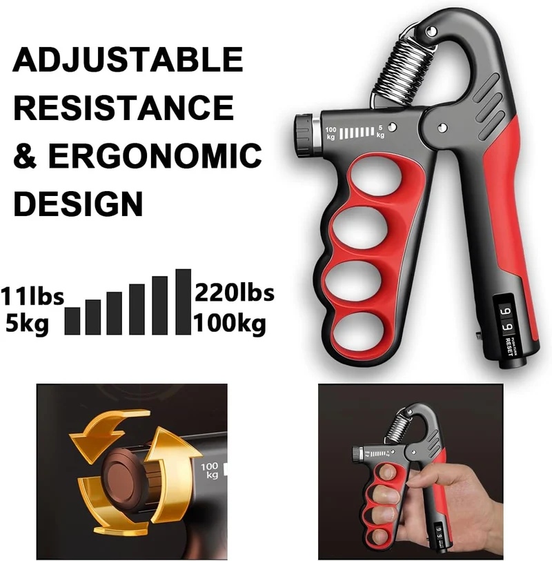 Trainer per avambracci | Trainer per le mani | Trainer per la forza della presa fino a 100 kg | StahlGrip