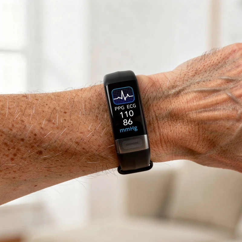 Smartwatch con EKG, frequenza cardiaca, pressione sanguigna e monitoraggio del sonno per donne e uomini | Fitness Tracker | Vitaro