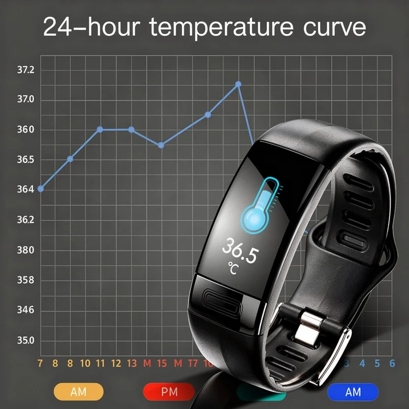 Smartwatch con EKG, frequenza cardiaca, pressione sanguigna e monitoraggio del sonno per donne e uomini | Fitness Tracker | Vitaro