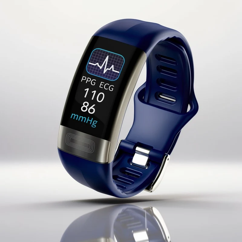 Smartwatch con EKG, frequenza cardiaca, pressione sanguigna e monitoraggio del sonno per donne e uomini | Fitness Tracker | Vitaro