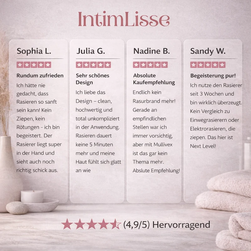 Rasoi Intimi per Donne | Rasoio Elettrico per Donne | IntimLisse