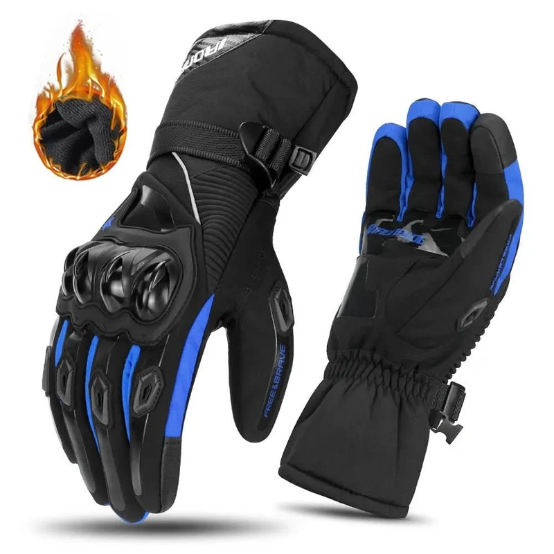 GUANTI Moto THERMOGRIP – Guanti invernali impermeabili per moto con isolamento a 3 strati e protezione in fibra di carbonio