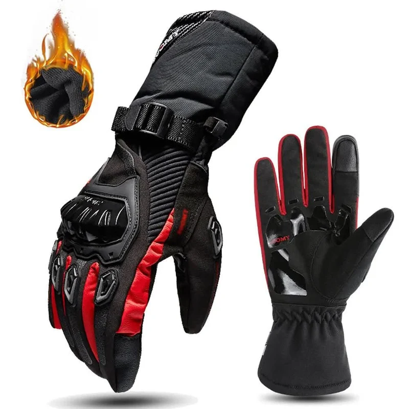 GUANTI Moto THERMOGRIP – Guanti invernali impermeabili per moto con isolamento a 3 strati e protezione in fibra di carbonio
