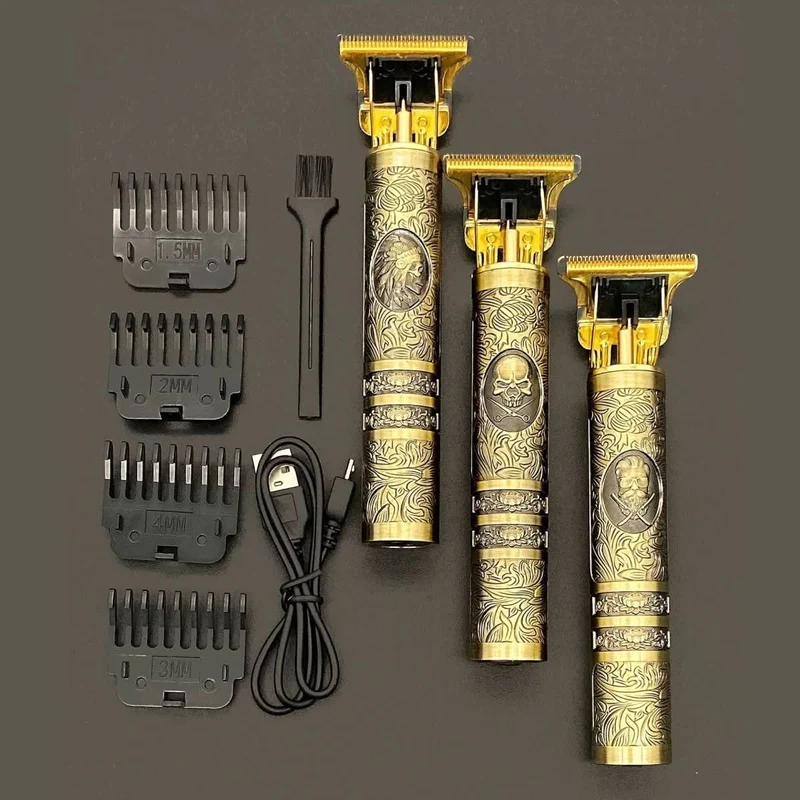 SKULLTRIM – Barba vintage trimmer con batteria e taglio preciso per barba e capelli