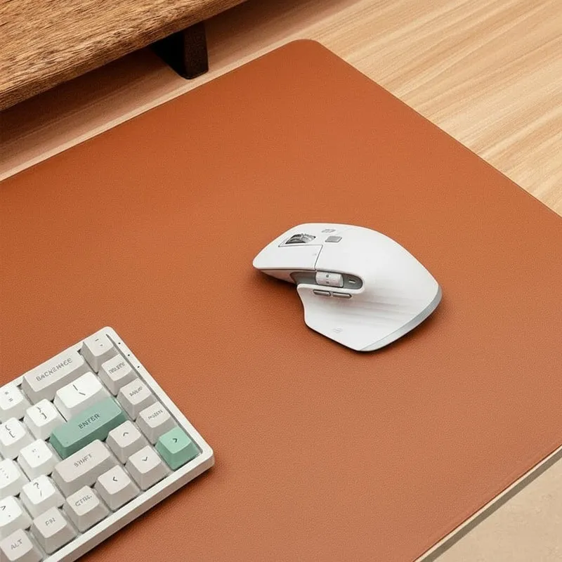 DESKSHIELD – Tappetino per scrivania in PU-Leder premium per un controllo preciso del mouse