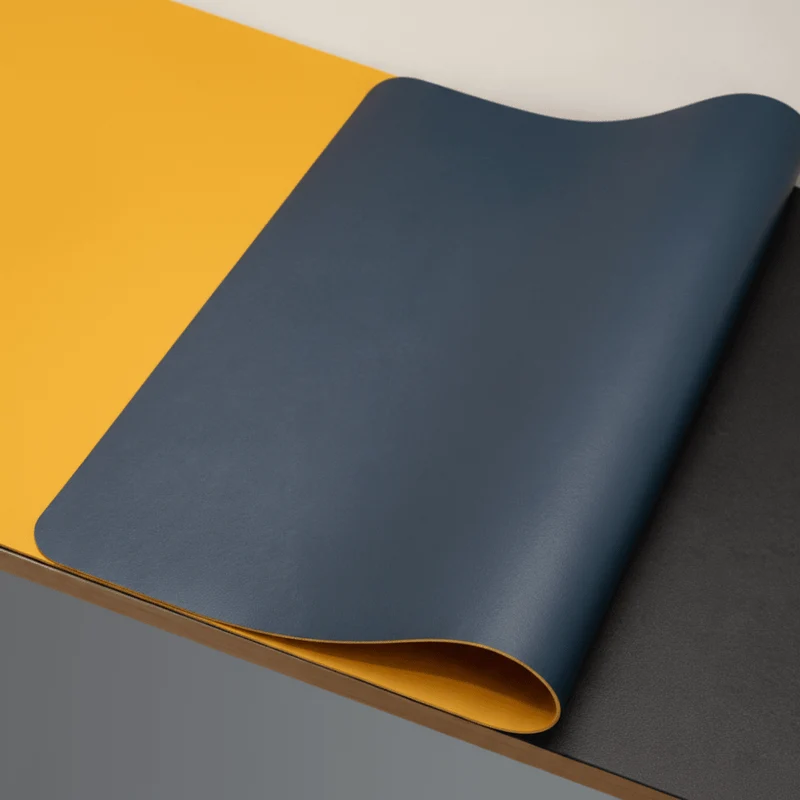 DESKSHIELD – Tappetino per scrivania in PU-Leder premium per un controllo preciso del mouse