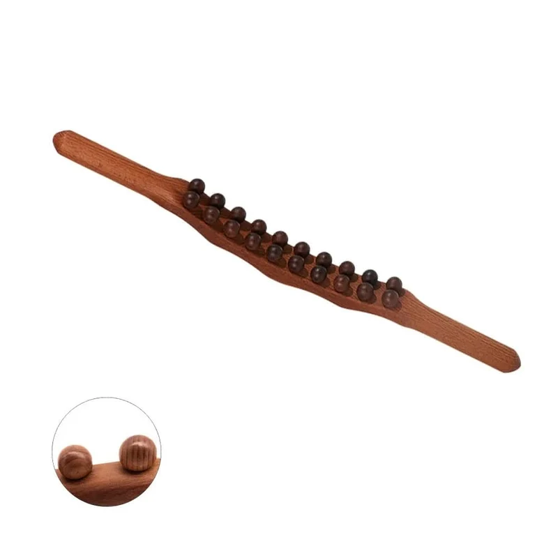 WOOLEASE – Bastone da Massaggio Gua Sha in Legno Naturale