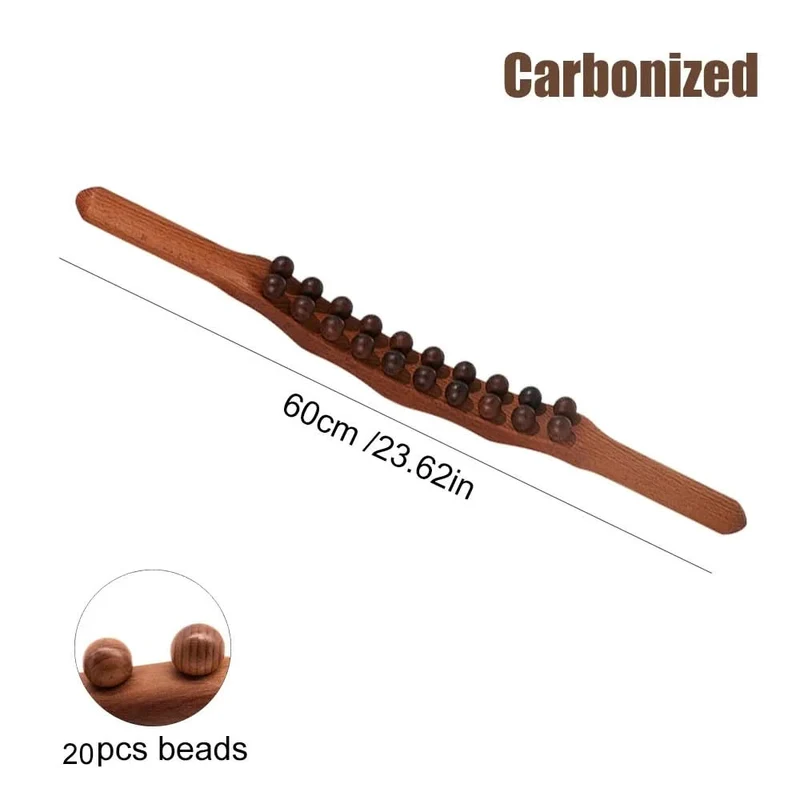 WOOLEASE – Bastone da Massaggio Gua Sha in Legno Naturale