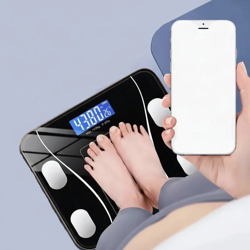 FITSCALE – Bilancia per analisi corporea intelligente con connessione app