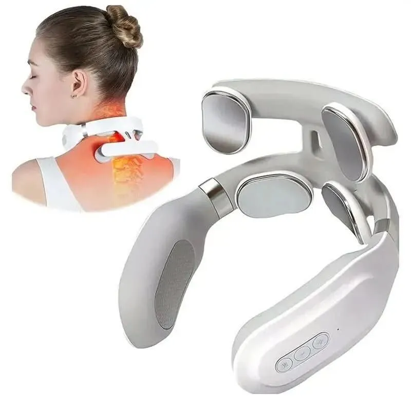 Massaggiatore per il Collo Luxe – Dispositivo di Massaggio 4-in-1 con Calore e Vibrazione