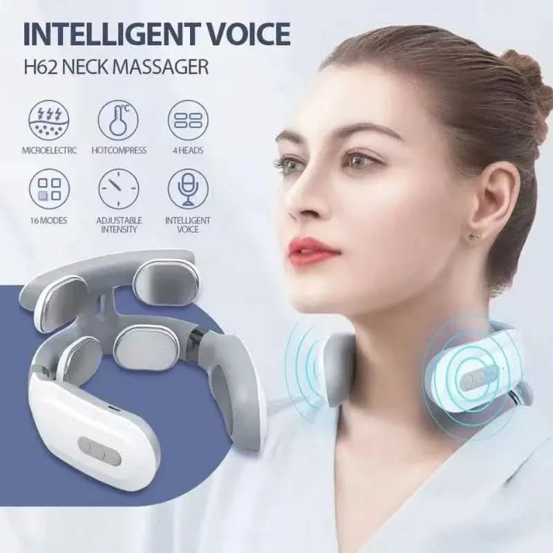 Massaggiatore per il Collo Luxe – Dispositivo di Massaggio 4-in-1 con Calore e Vibrazione