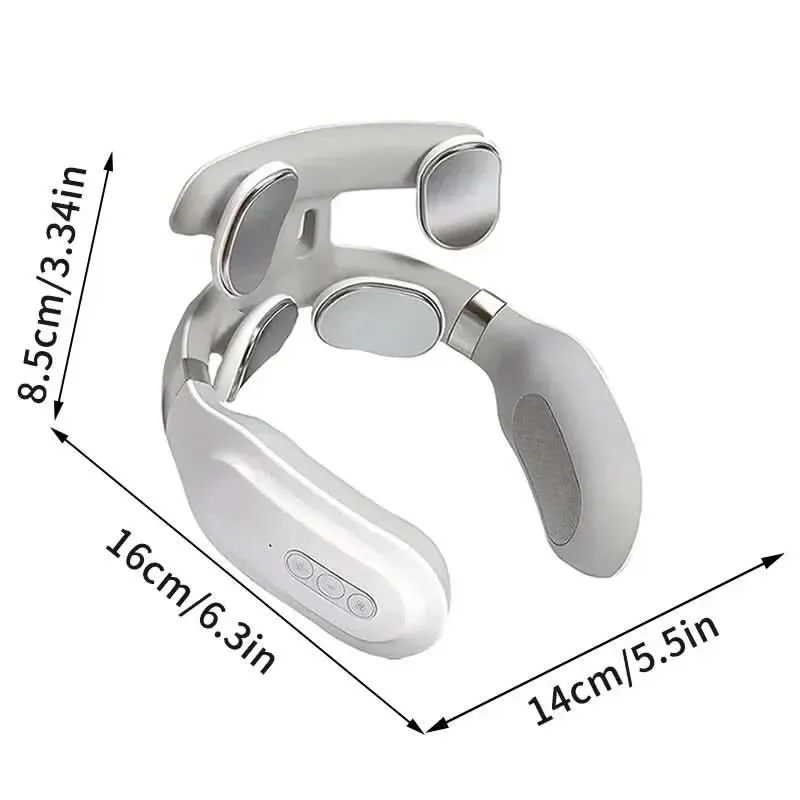 Massaggiatore per il Collo Luxe – Dispositivo di Massaggio 4-in-1 con Calore e Vibrazione