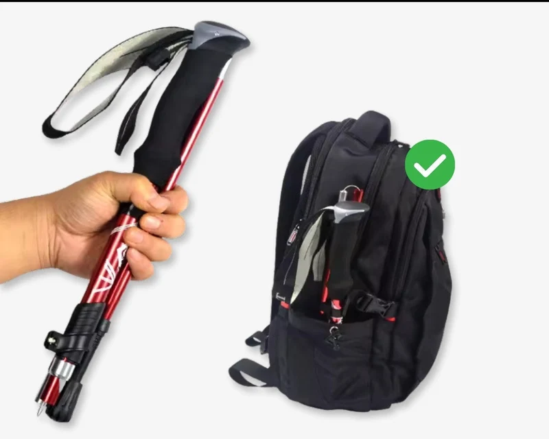 AlpineFlex | Bastoni da Nordic Walking Leggeri e Regolabili Pieghevoli