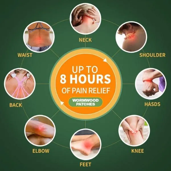 ReliefPatch Flex | Set da 180 pezzi con cerotti analgesici per articolazioni con pad di erbe