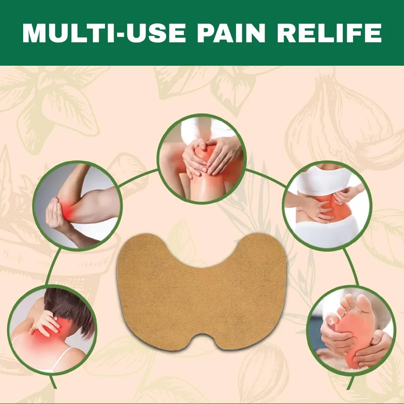 ReliefPatch Flex | Set da 180 pezzi con cerotti analgesici per articolazioni con pad di erbe