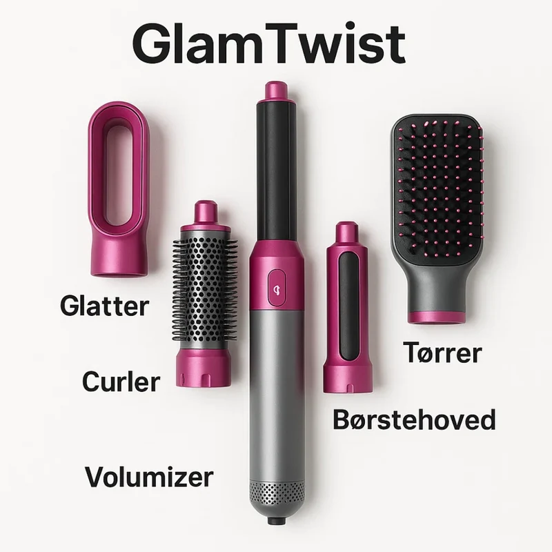 GlamTwist | Strumento di styling versatile 5-in-1 per capelli perfetti