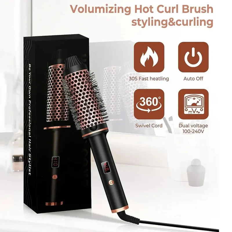 Stylique 3-in-1 Piastra per Capelli e Ferro Arricciacapelli | Lisciatura, Onde, Volume | Spazzola Anti-Ustione
