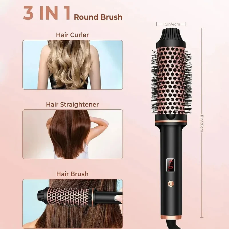 Stylique 3-in-1 Piastra per Capelli e Ferro Arricciacapelli | Lisciatura, Onde, Volume | Spazzola Anti-Ustione