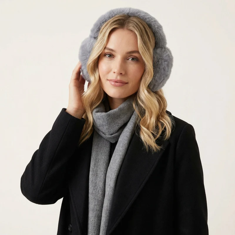 Scaldacorona – Morbida Pelliccia Sintetica & Design Pieghevole per Calore Confortevole in Inverno