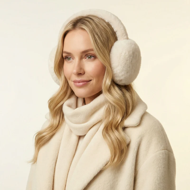 Scaldacorona – Morbida Pelliccia Sintetica & Design Pieghevole per Calore Confortevole in Inverno