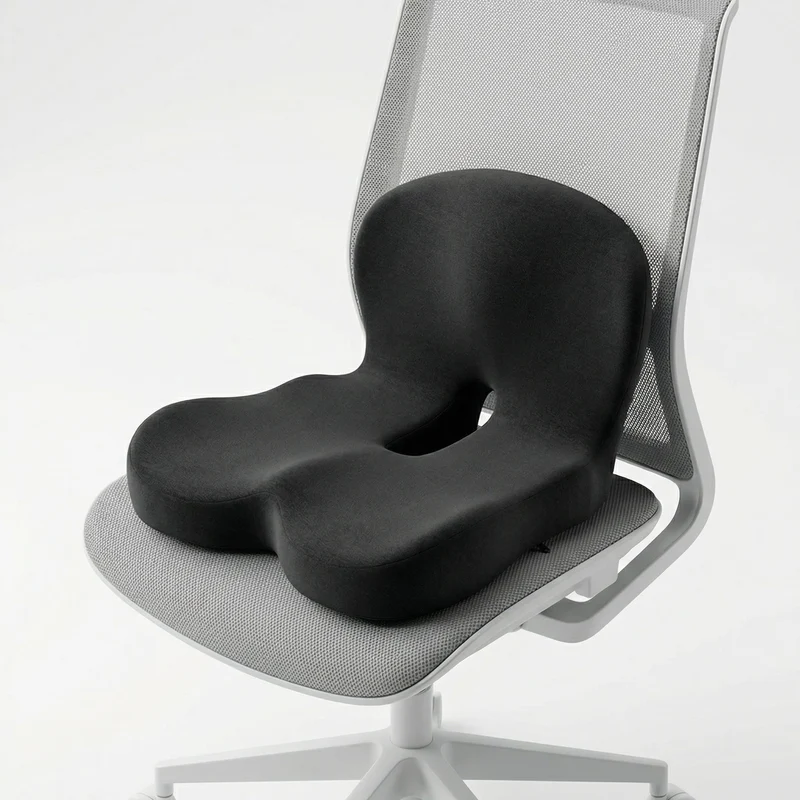Cuscino da Sedia – Forma Ergonomica con Schiuma Memory Traspirante e Fondo Antiscivolo