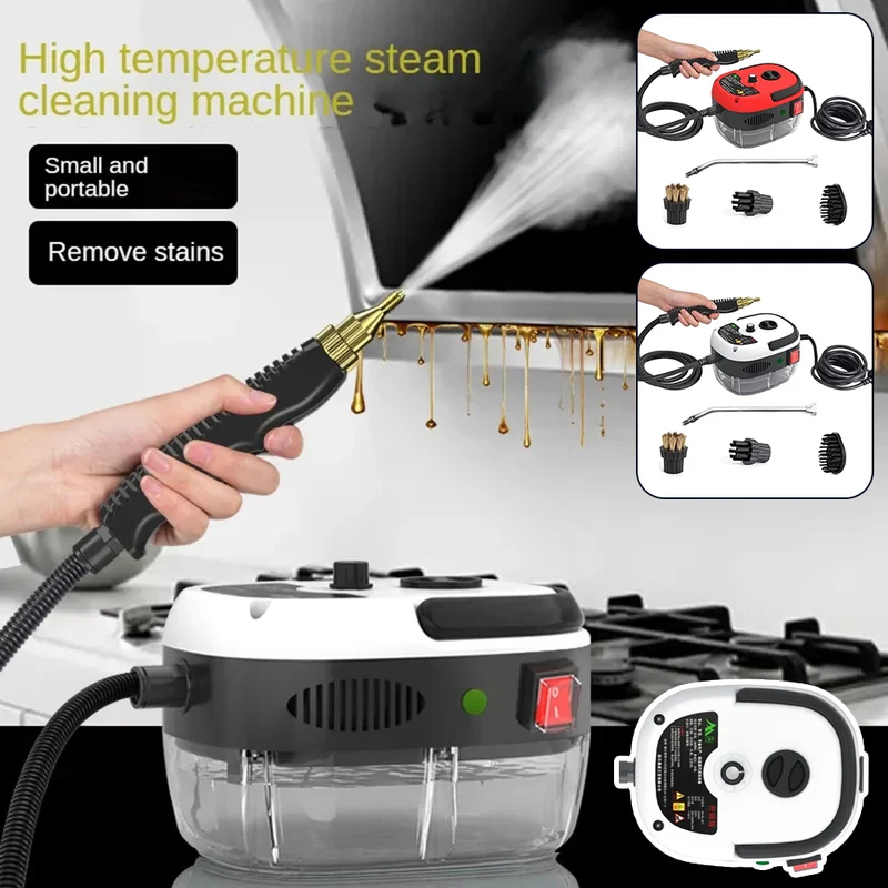 Pulitore a vapore ad alta pressione – Potenza di 2500W e 6 livelli di vapore
