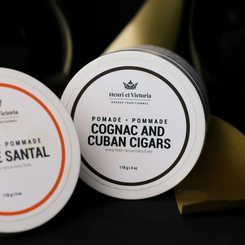 Pommade modelante "Cognac and Cuban Cigars" - Tenue extra forte (114g/4.0oz)