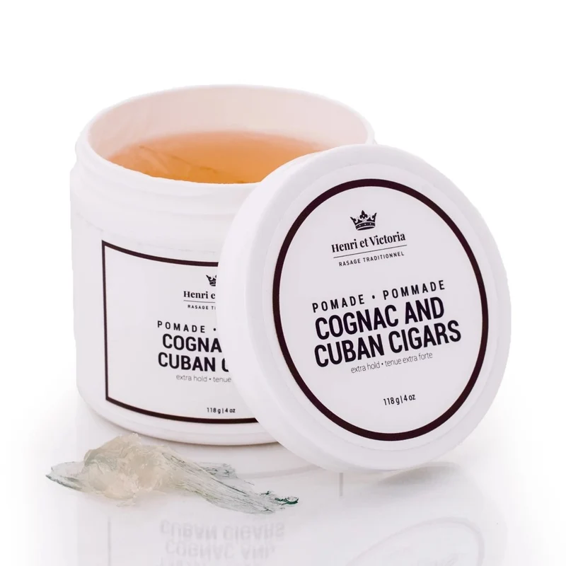 Pommade modelante "Cognac and Cuban Cigars" - Tenue extra forte (114g/4.0oz)