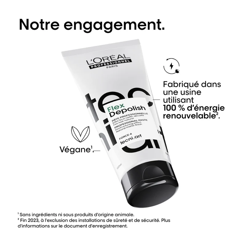 Pâte déstructurante effet brut "Tecni.Art Depolish" - Tenue ferme (100ml/3.38oz)